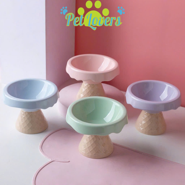 Chén sứ ice cream chân cao