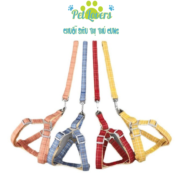 Dây dắt kèm đai yếm dài 1.2m