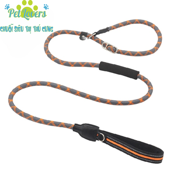 Dây dắt 1.8m kèm vòng cổ chó lớn