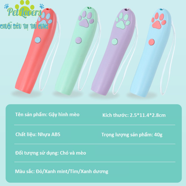 Đèn laser hình chân mèo