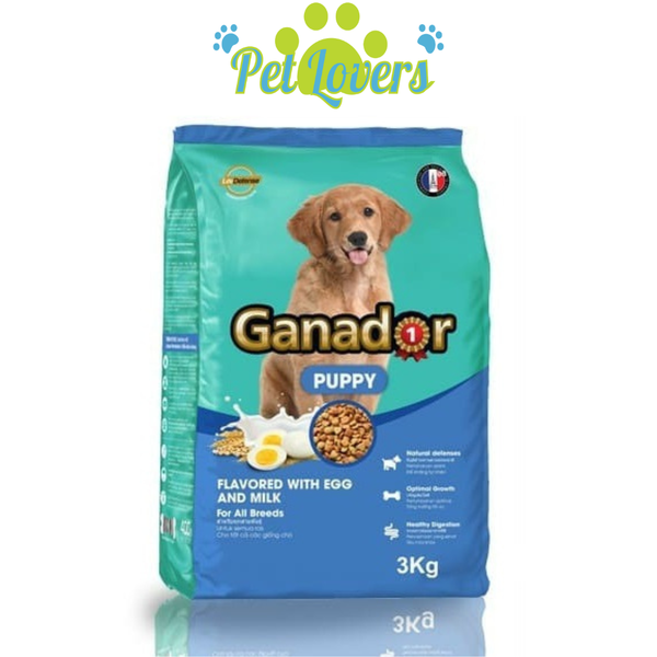 Ganador hạt cho chó con vị trứng & sữa 400g, 3kg