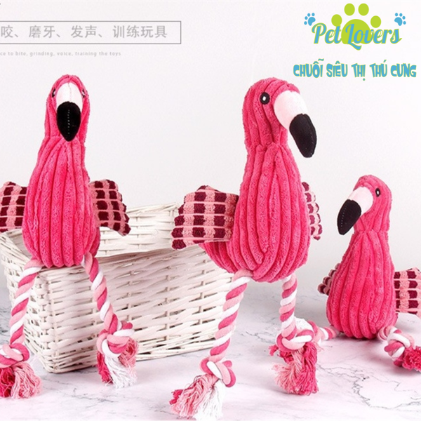 Đồ chơi gặm dây thừng thú đầu bông