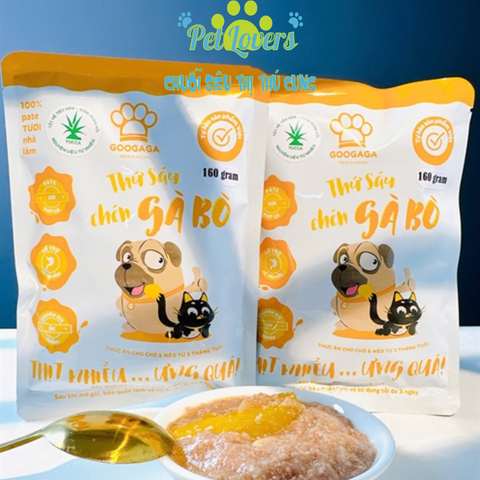 Pate Googaga chó và mèo 160g