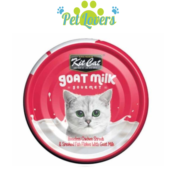 Pate sữa dê Kit Cat cho mèo nhiều vị 70g