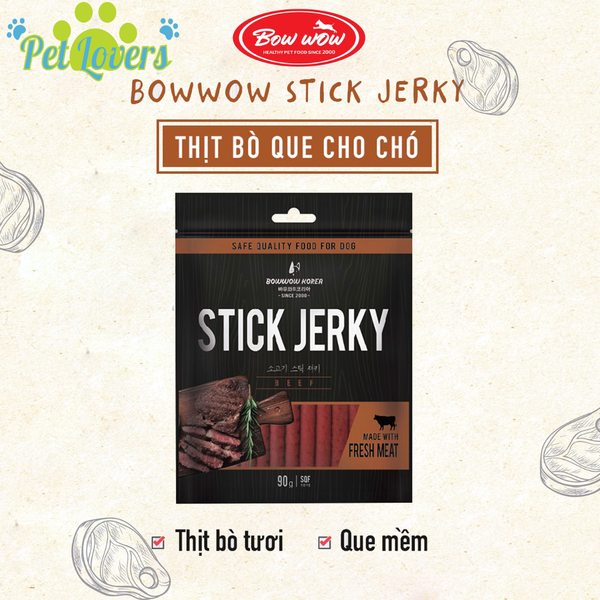 Bowwow thịt que cho chó 90g