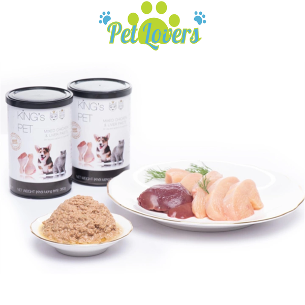 Pate King Pet hỗn hợp lon 380g