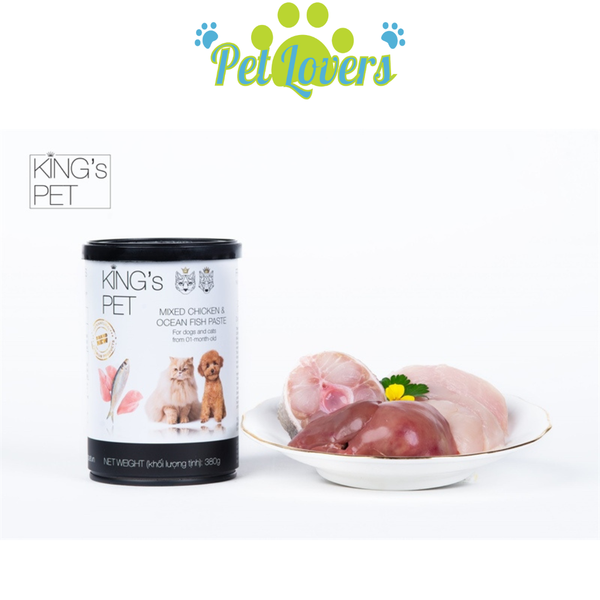 Pate King Pet hỗn hợp lon 380g