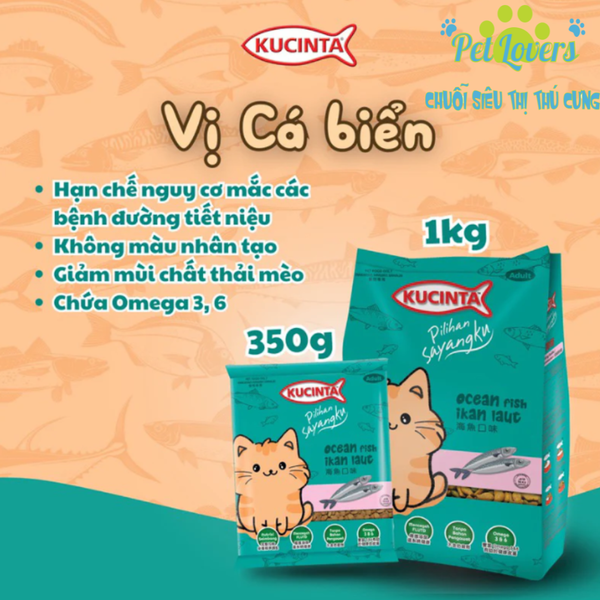 Kucinta thức ăn hỗn hợp hoàn chỉnh cho mèo