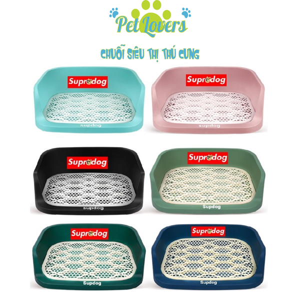 Khay vệ sinh cho chó thành cao Supredog 50*40*13cm