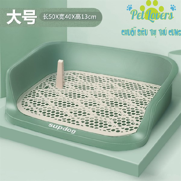 Khay vệ sinh cho chó thành cao Supredog 50*40*13cm