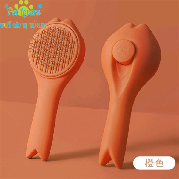 Lược chải lông con cá nút bấm