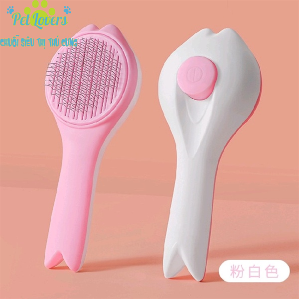 Lược chải lông con cá nút bấm