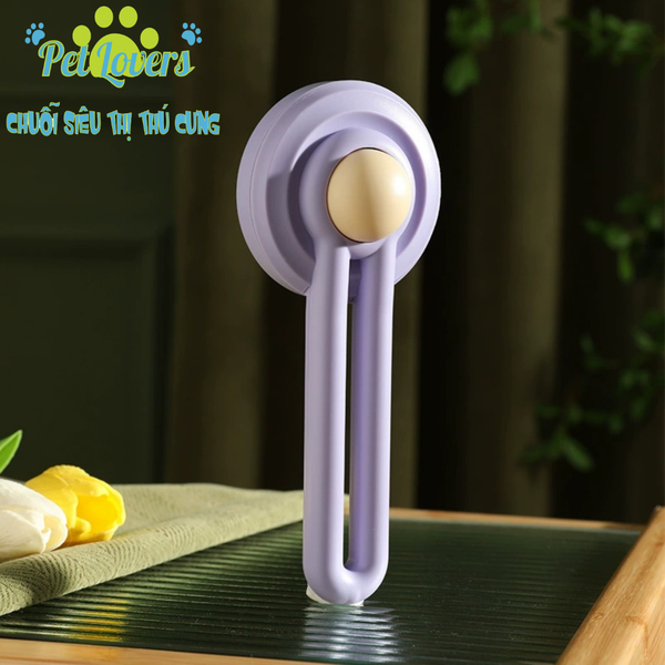 Lược chải lông quả trứng nút bấm lấy lông