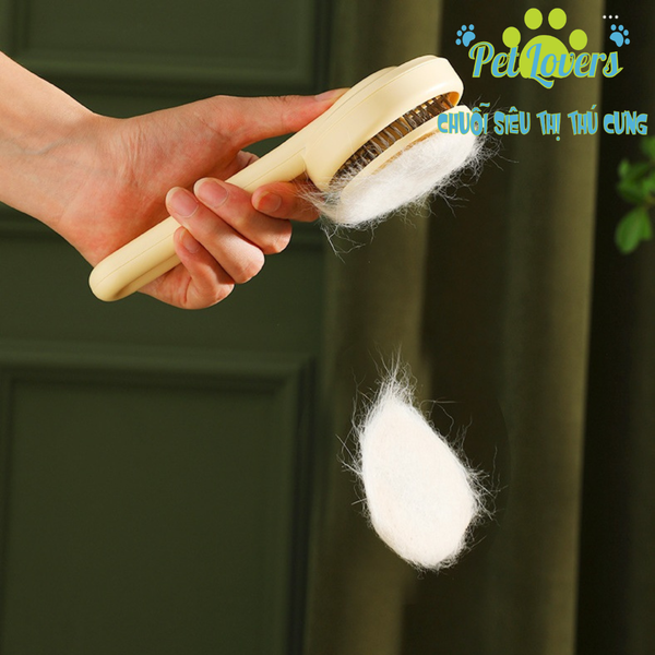 Lược chải lông quả trứng nút bấm lấy lông