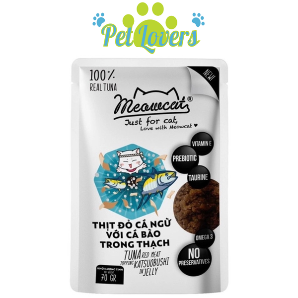Pate Meowcat cho mèo nhiều vị 70g