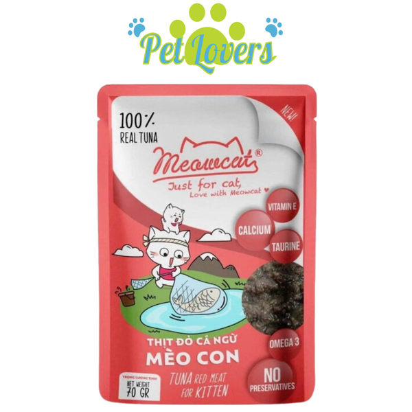 Pate Meowcat cho mèo nhiều vị 70g
