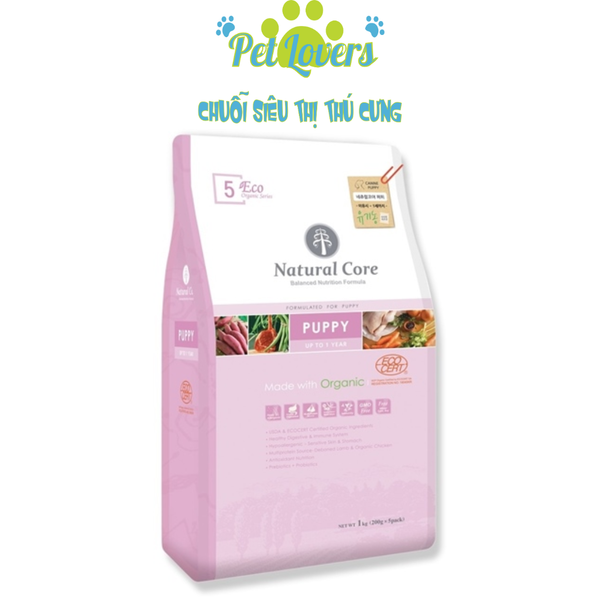 Natural Core Thức ăn hạt cho chó vị cừu 1kg