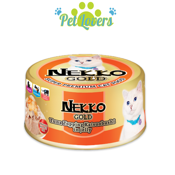 Pate Nekko Gold lon cho mèo cá ngừ mix vị 85g