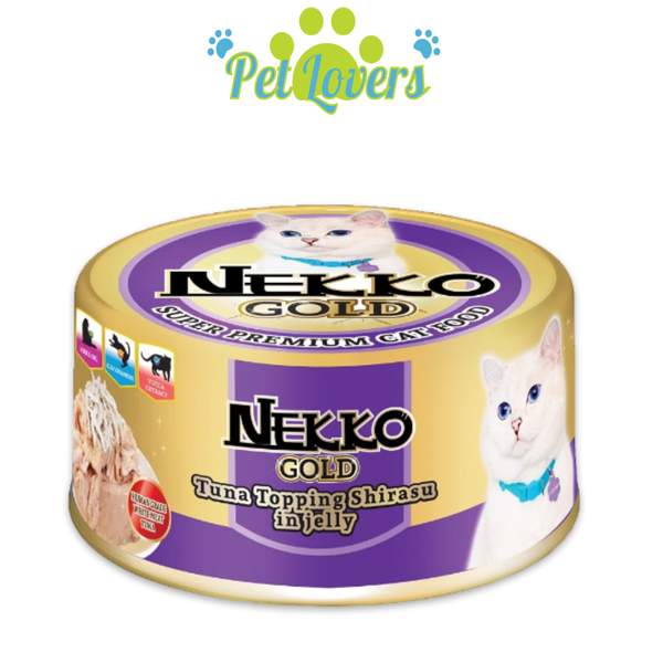Pate Nekko Gold lon cho mèo cá ngừ mix vị 85g