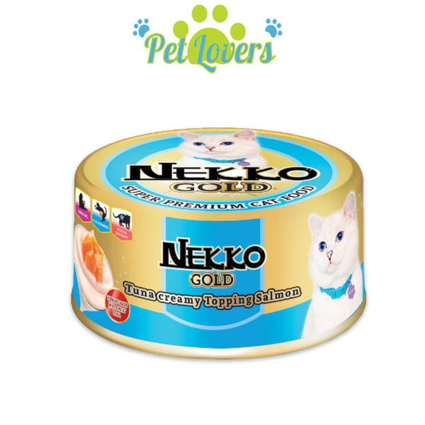 Pate Nekko Gold lon cho mèo cá ngừ mix vị 85g