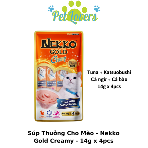 Súp thưởng Nekko Gold cá ngừ mix vị 14*4g