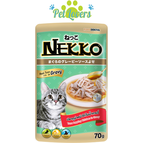 Pate Nekko Gravy cá ngừ mix 70g
