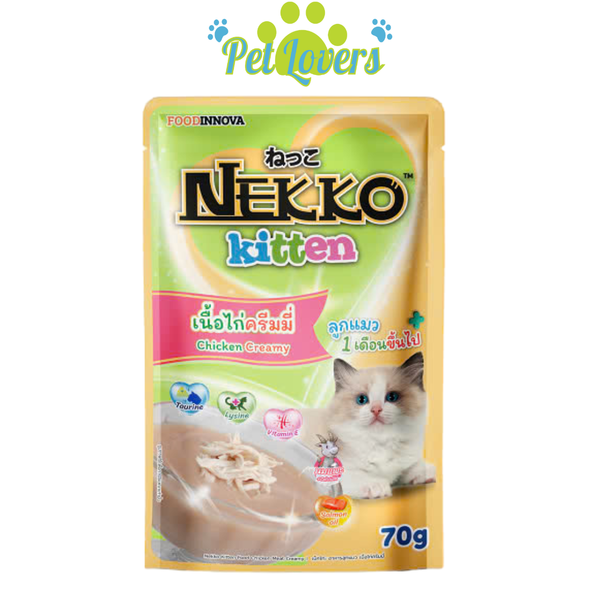 Pate Nekko Kitten Creamy mix vị 70g