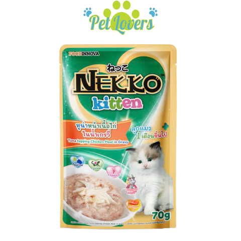 Pate cho mèo con Nekko Kitten Gravy 70g