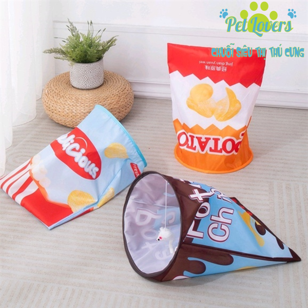 Túi khoai tây đồ chơi kiêm ổ nằm mèo