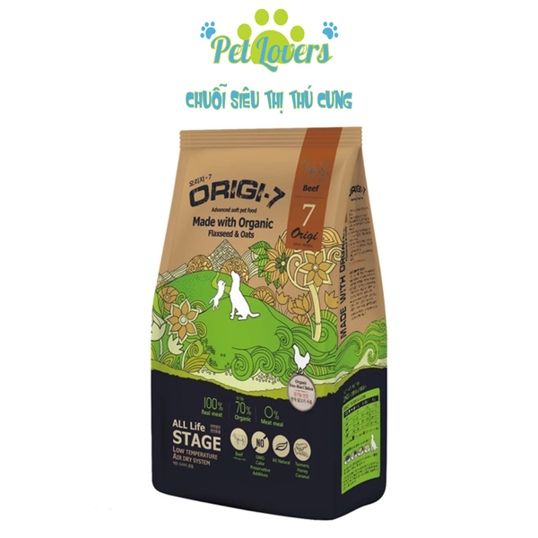 ORIGI-7 Thức ăn cho chó hạt mềm hữu cơ 1,2kg