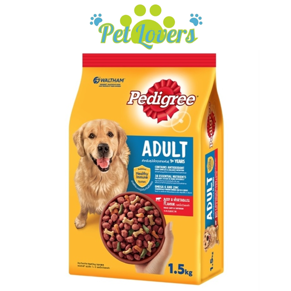 Pedigree thức ăn hạt cho chó lớn 1.5kg