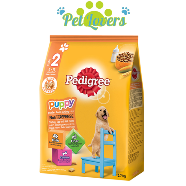 Pedigree thức ăn cho chó con vị gà, trứng và sữa 400g, 1.3kg, 2.7kg