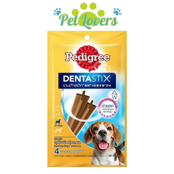 Pedigree Denta Stix thức ăn bổ sung cho chó trưởng thành trên 1 tuổi thịt gà xông khói 98g