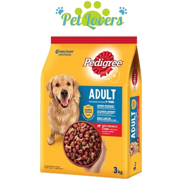 Pedigree thức ăn hạt cho chó 3kg