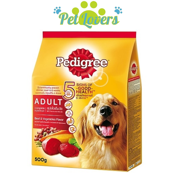 Pedigree thức ăn hạt cho chó lớn 500g