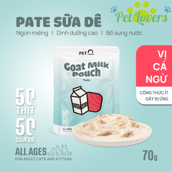Pate PetQ sữa dê cho mèo 70g