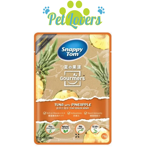 Pate Snappy Tom Cá ngừ mix trái cây cho mèo 70g