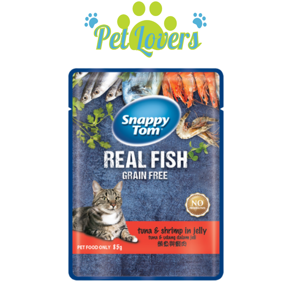Pate Snappy Tom Real Fish cho mèo 85g