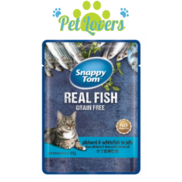 Pate Snappy Tom Real Fish cho mèo 85g