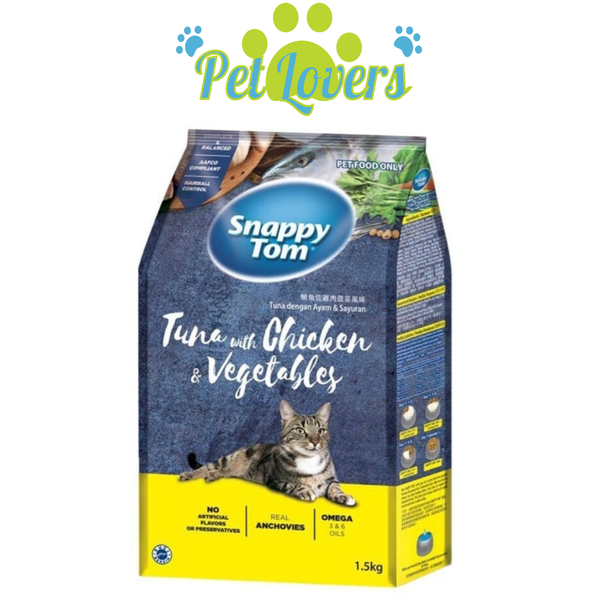 Thức ăn hạt Snappy Tom cho mèo 1.5kg