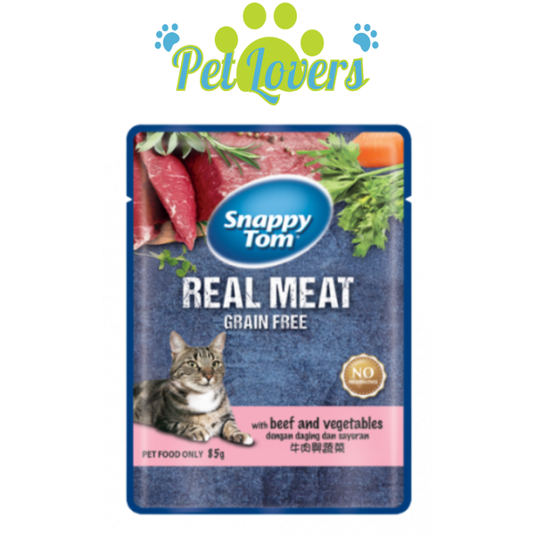 Pate Snappy Tom Real Fish cho mèo 85g