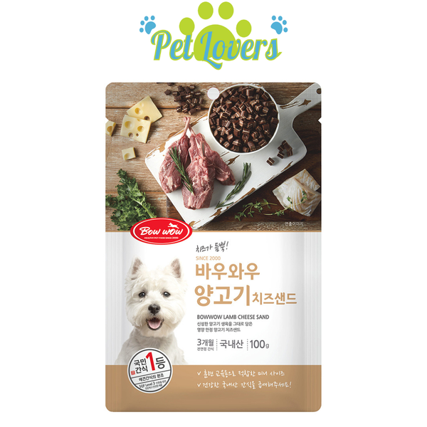 Bowwow bánh thưởng cho chó phô mai thịt cừu 100g