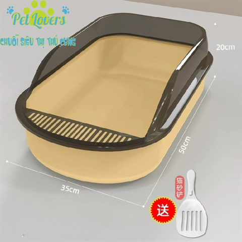 Thau cát nhiều màu viền xám 50*35*20cm