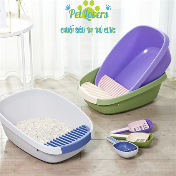 Thau cát tím xanh siêu to 61*44*22cm