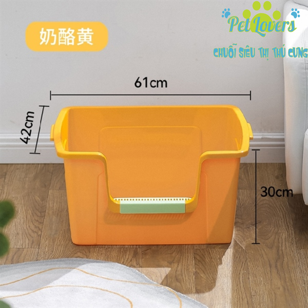 Thau cát siêu to thành cao chống văng cát 61*42*30cm