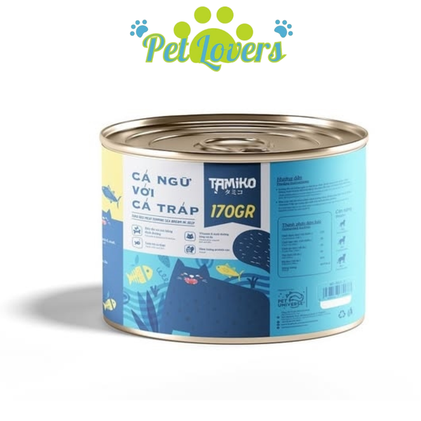 Pate Tamiko mèo mix cá ngừ 170g