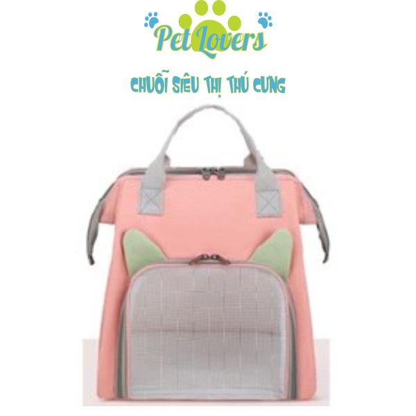 Túi xách lưới thoáng khí tai mèo chữ nhật