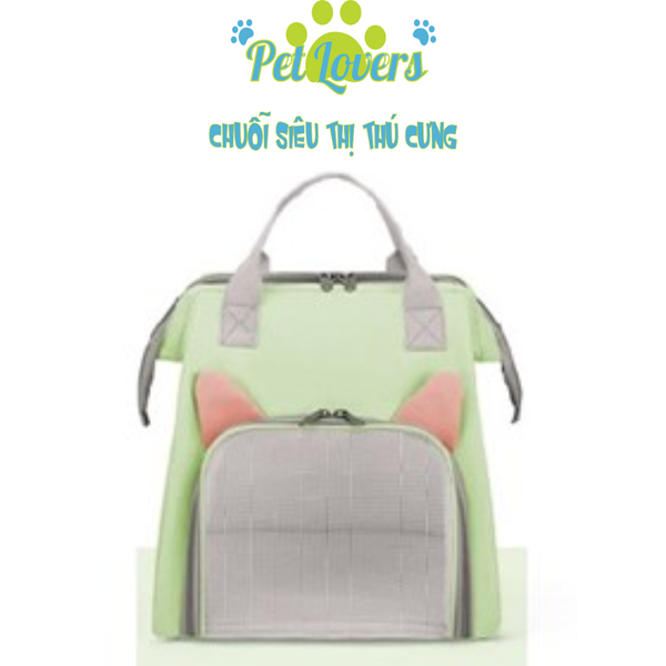 Túi xách lưới thoáng khí tai mèo chữ nhật