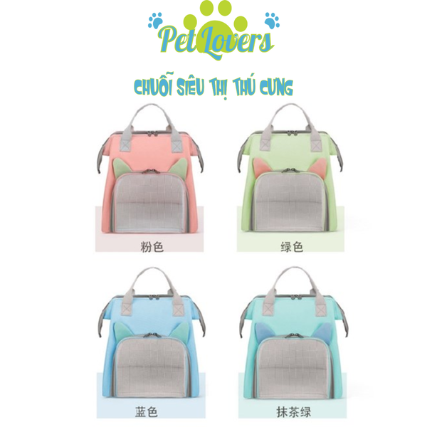 Túi xách lưới thoáng khí tai mèo chữ nhật