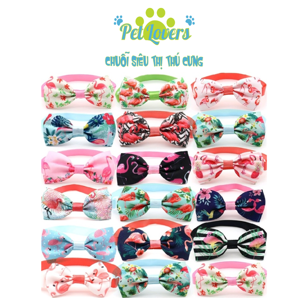 Vòng cổ chó mèo nơ nhỏ